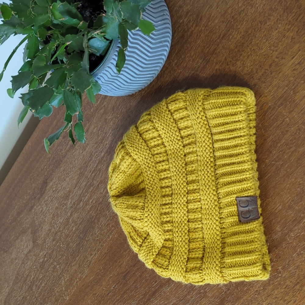 C.C. Women's Beanie Yellow One Size